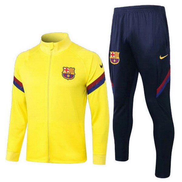 Survetement Football Barcelone 2020-21 Jaune Noir